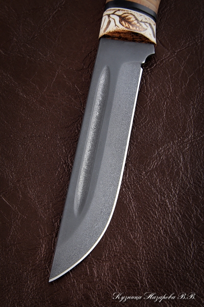 Нож Боец Х12МФ береста рог лося (Sicac)