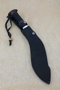 Knife Machete No. 7 steel 95h18 handle wenge leather braid