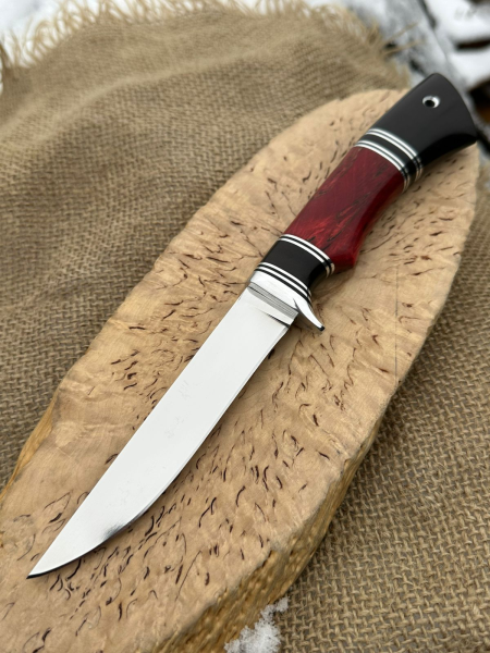 Нож &quot;Кардинал&quot; сталь х12мф, рукоять карельская береза красная (распродажа) 