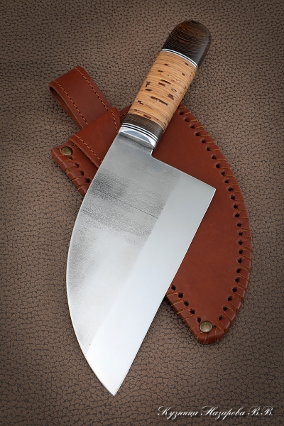 Сербский нож сталь кованая 95х18 береста
