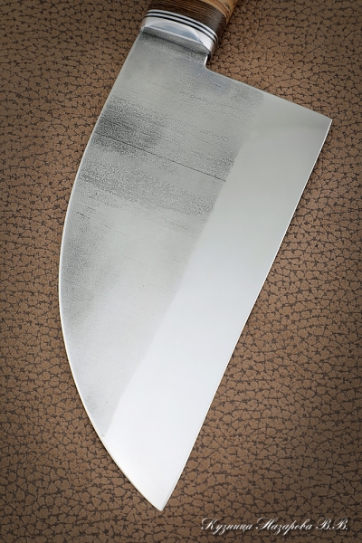 Serbian knife forged steel 95h18 birch bark