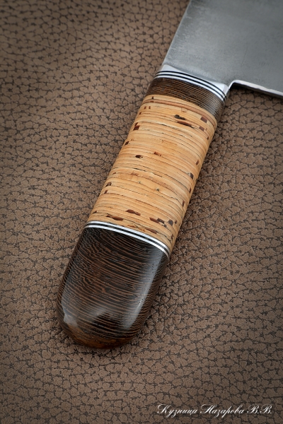 Serbian knife forged steel 95h18 birch bark
