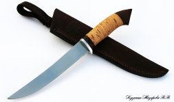 Нож Касатка средняя филейный 95х18 береста