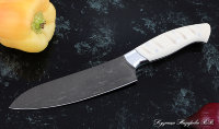 Knife Chef No. 10 steel H12MF handle acrylic white