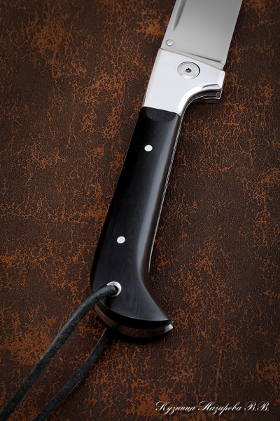 Folding Knife Pchak steel Elmax lining Black hornbeam