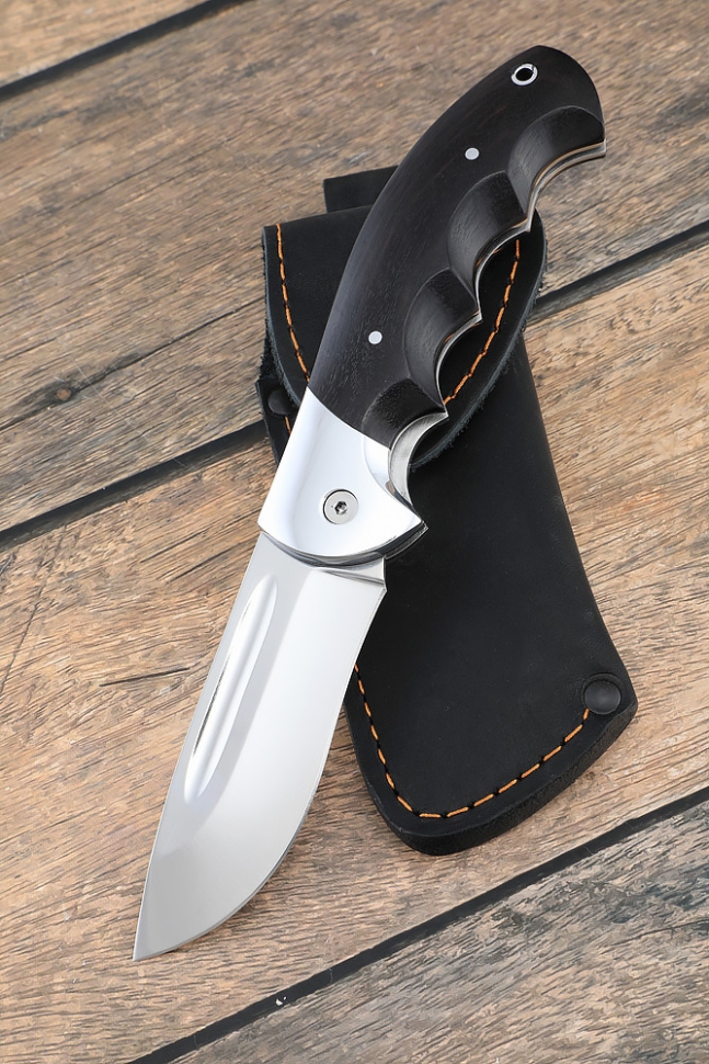 Складной нож "Орел" сталь 95х18, накладки черный граб