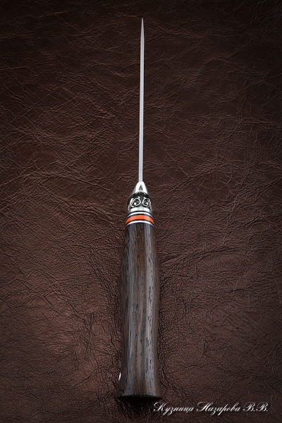 Нож Пехотинец сталь N690 венге акрил мельхиор 