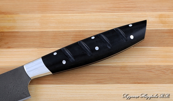 Knife Chef No. 3 steel H12MF handle acrylic black