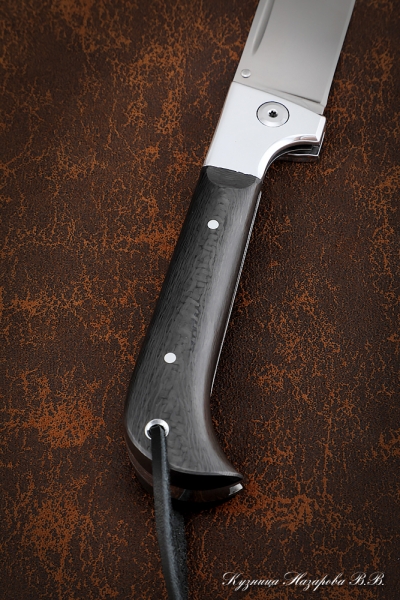 Нож складной Пчак сталь S390 накладки карбон
