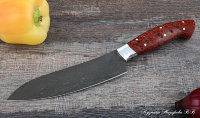 Knife Chef No. 10 steel H12MF handle acrylic red