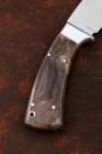 Knife Marine Elmax all-metal Karelian birch brown