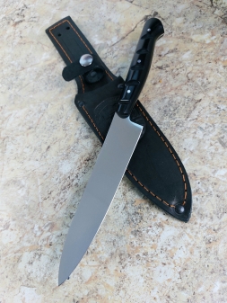 Нож Шеф № 3 сталь 95Х18 рукоять акрил черный (распродажа)