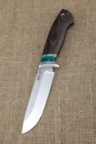 Нож Странник КН-01 рукоять венге акрил зеленый