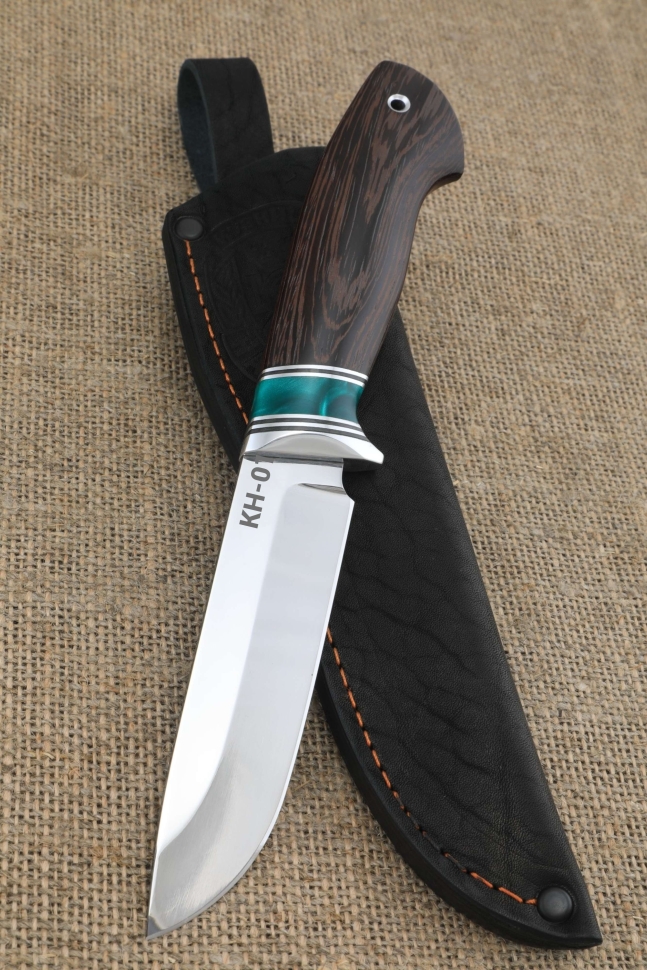Нож Странник КН-01 рукоять венге акрил зеленый