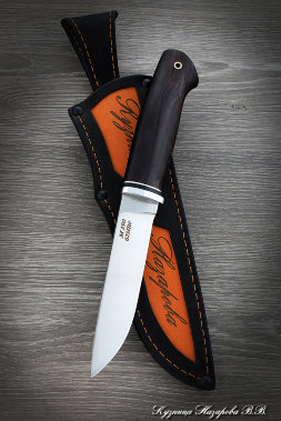 Knife Traveler steel M390 handle black hornbeam