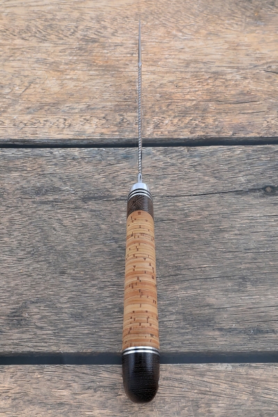 Нож Рыбак сталь N690  береста