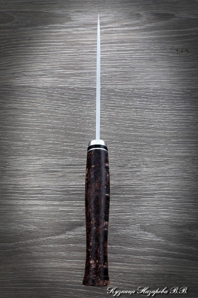 Knife Bars M390 stabilized Karelian birch (brown)