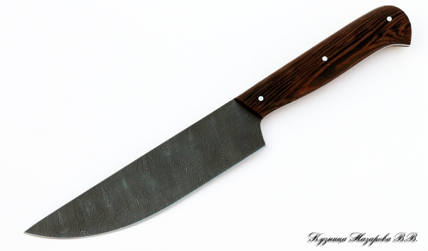 Knife Chef No. 7 damascus wenge