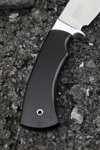 Нож Морпех S390 рукоять черный граб