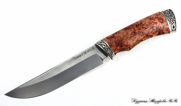 Knife Gadfly 2 S390 melchior Karelian birch