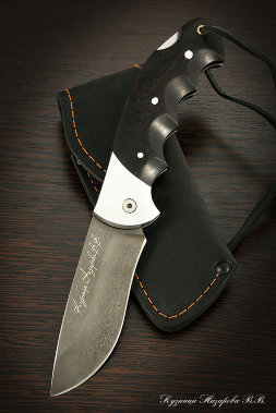 Folding knife Eagle steel H12MF lining Black hornbeam