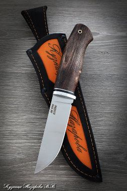 Нож Беркут 2 M390 стабилизированная карельская береза коричневая