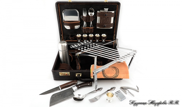 Picnic set in the briefcase 