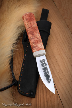 Нож Якутский 1 сталь Х12МФ кованый дол рукоять карельская береза