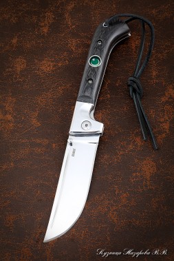 Folding Knife Pchak Steel Elmax Carbon Lining with Muslim Badge