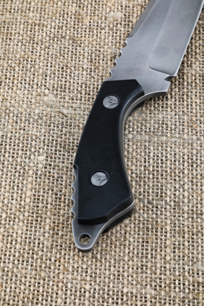 Knife Fint-4 Kh12MF acrylic black