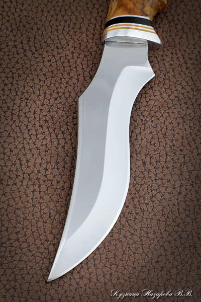 Нож Пума 2 Х12МФ карельская береза янтарная черный граб