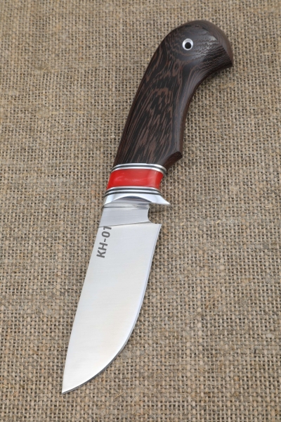Нож Ловчий КН-01 рукоять венге красный акрил