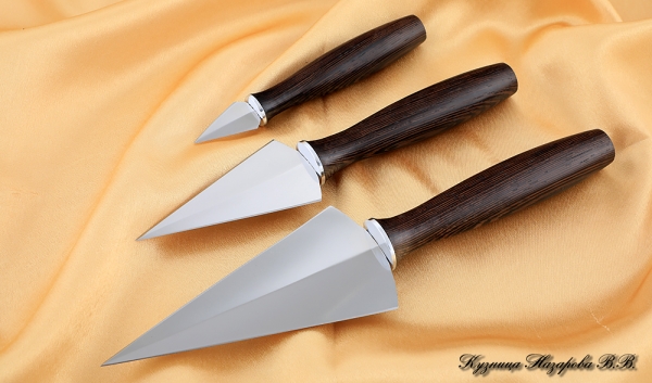 A set of knives for prosphora 95h18 wenge 2