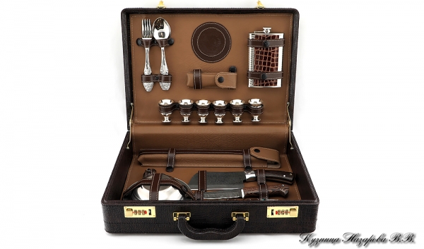Picnic set in the briefcase 