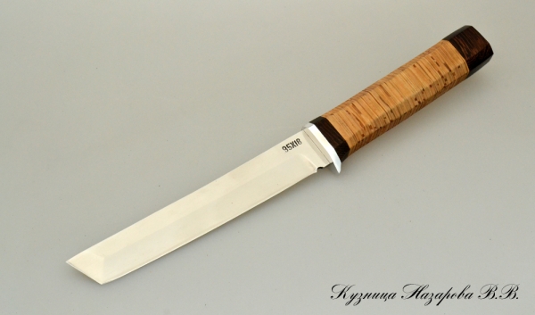 Knife Tanto 95x18 birch bark
