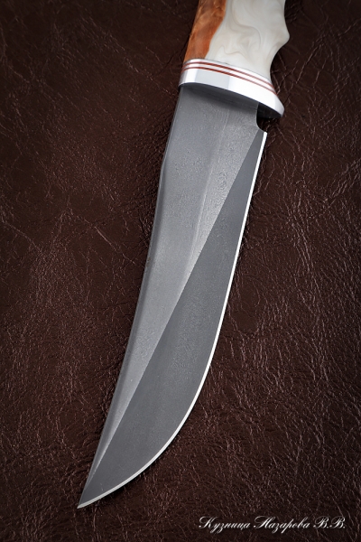 Knife Elephant wootz steel Karelian birch acrylic (Sicac)