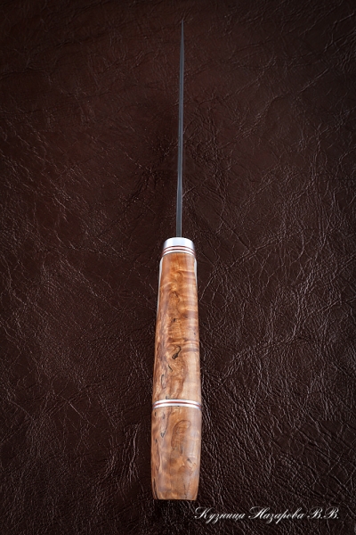 Knife Elephant wootz steel Karelian birch acrylic (Sicac)