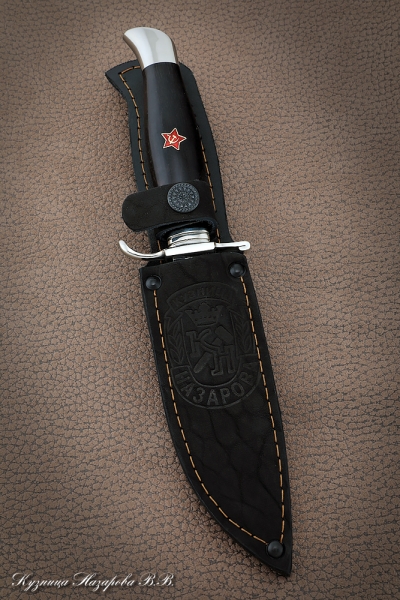 Replica of the NKVD Fink Elmax melchior black hornbeam with a red star