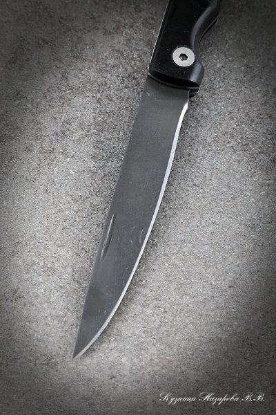 Нож складной Мексиканец сталь Х12МФ накладки акрил черный